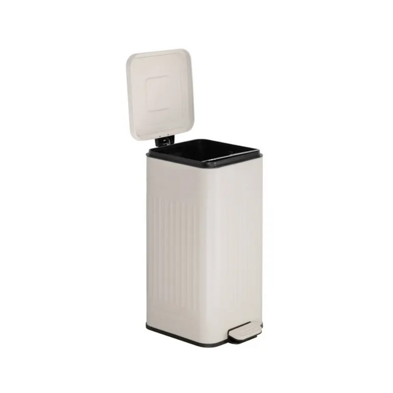 Cos Gunoi Nova Creme, metal, cu pedala, 35 x D. 27 x H. 58 cm