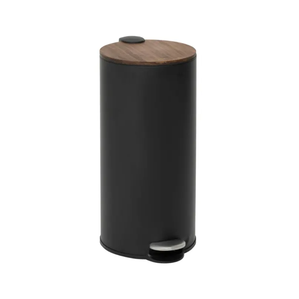 Cos gunoi Mdern black, rotund, metal, cu pedala, 29.2 x D. 37.7 x H. 59.5 cm