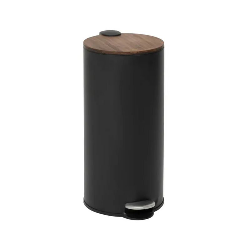 Cos gunoi Mdern black, rotund, metal, cu pedala, 29.2 x D. 37.7 x H. 59.5 cm