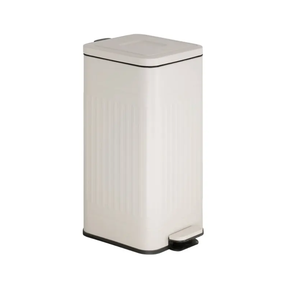 Cos Gunoi Nova Creme, metal, cu pedala, 35 x D. 27 x H. 58 cm