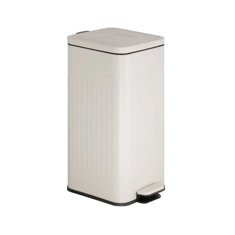 Cos Gunoi Nova Creme, metal, cu pedala, 35 x D. 27 x H. 58 cm