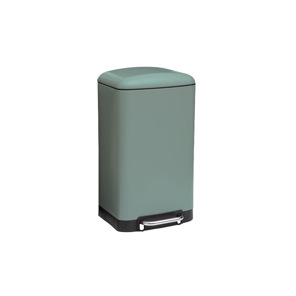 Cos gunoi Retro Line, verde, 30 litri, metal, cu pedala, 34 x 32 x 61 cm, greutate 4 KG