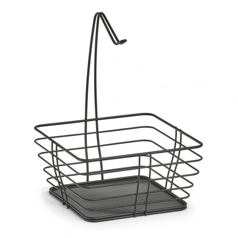 Cos fructiera, Zeller, metal, negru, 26 x 26 x 36 cm