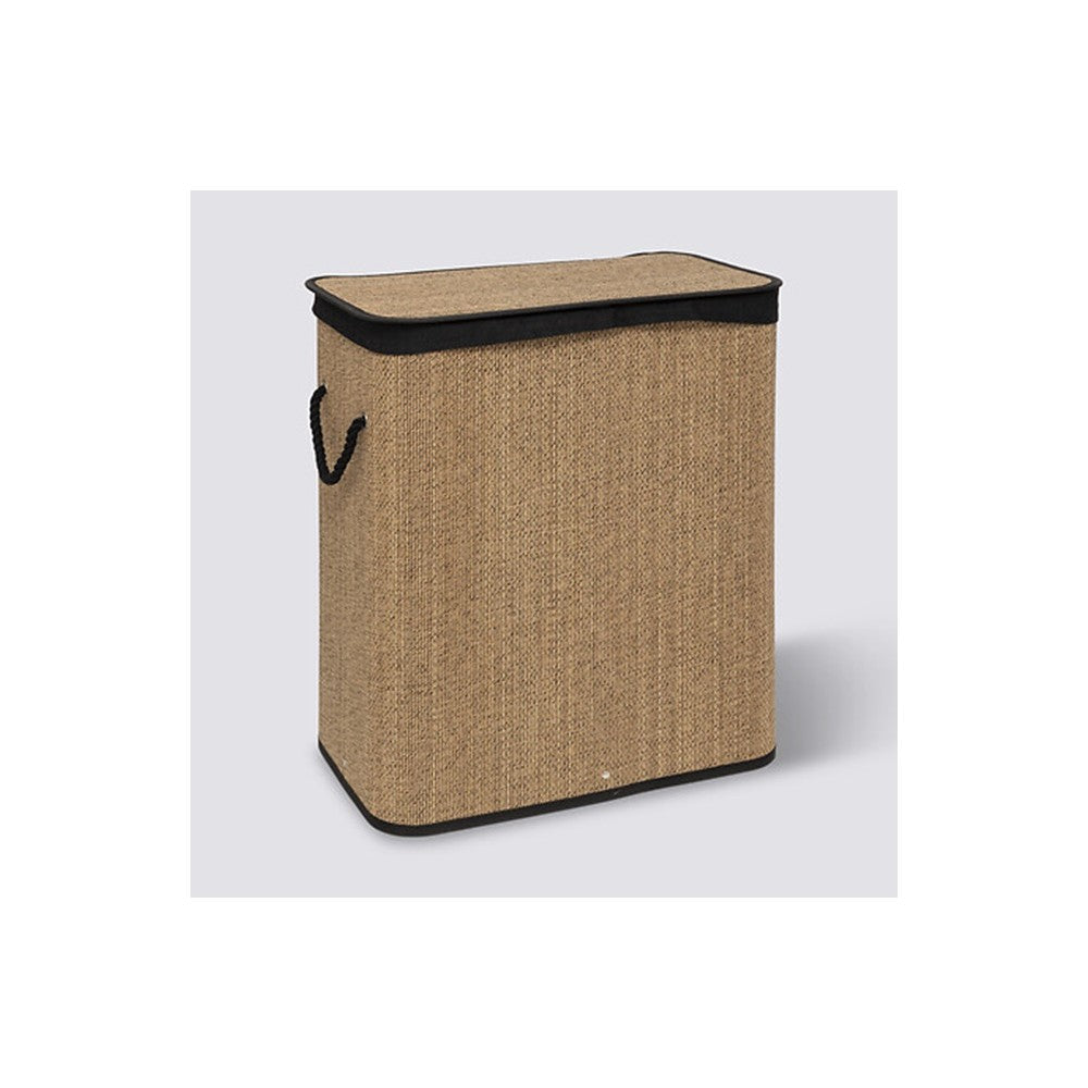 Cos pentru rufe Stemy, bambus, 41.5 x 30 x H 50 cm, 60 l