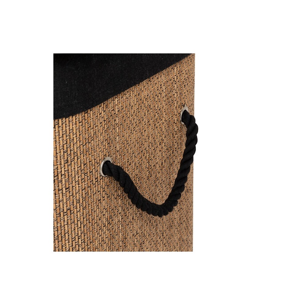 Cos pentru rufe Stemy, bambus, 41.5 x 30 x H 50 cm, 60 l
