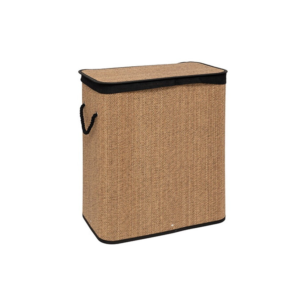Cos pentru rufe Stemy, bambus, 52 x 32 x H 63 cm, 100 l