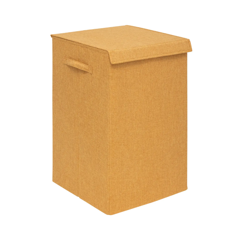 Cos rufe Concret Galben, poliester, 37 x 36.5 x H 60 cm, 74 litri, 2 compartimente