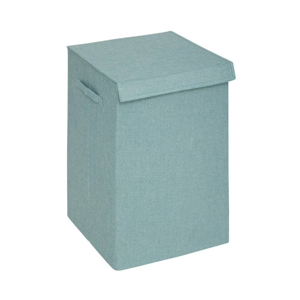 Cos rufe Concret albastru, poliester, 37 x 36.5 x H 60 cm, 74 litri, 2 compartimente