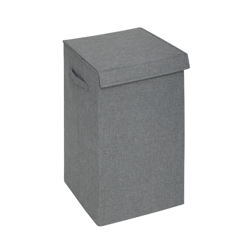 Cos rufe Concret Gri, poliester, 37 x 36.5 x H 60 cm, 74 litri, 2 compartimente