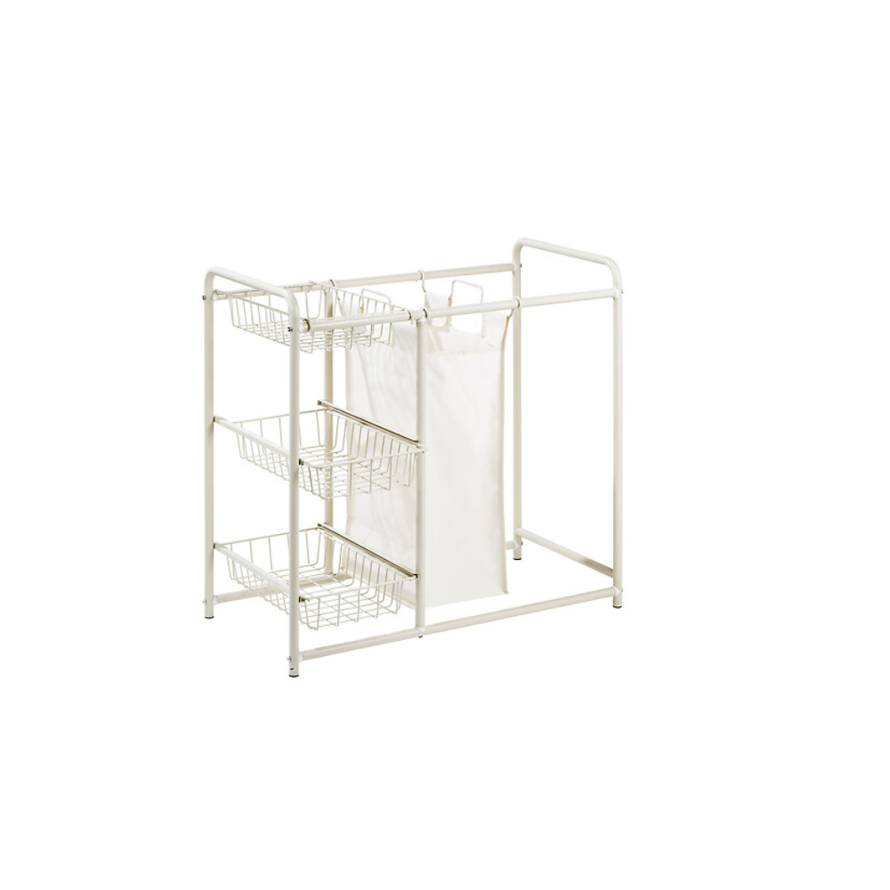 Cos rufe Elex, metal, textil, 2x45 litri, 75 x D. 41.2 x H. 78.7 cm