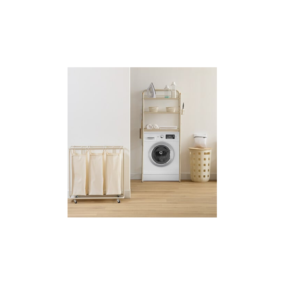 Cos rufe Linea, metal, textil, 3 x 47.7 litri, 79 x D. 44.8 x H. 79.4 cm