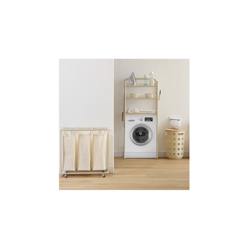 Cos rufe Linea, metal, textil, 3 x 47.7 litri, 79 x D. 44.8 x H. 79.4 cm