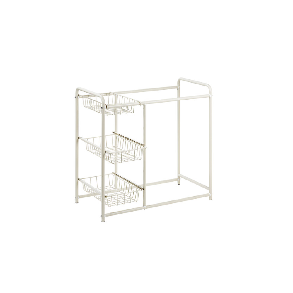 Cos rufe Elex, metal, textil, 2x45 litri, 75 x D. 41.2 x H. 78.7 cm