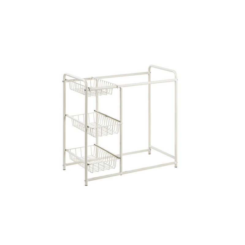 Cos rufe Elex, metal, textil, 2x45 litri, 75 x D. 41.2 x H. 78.7 cm