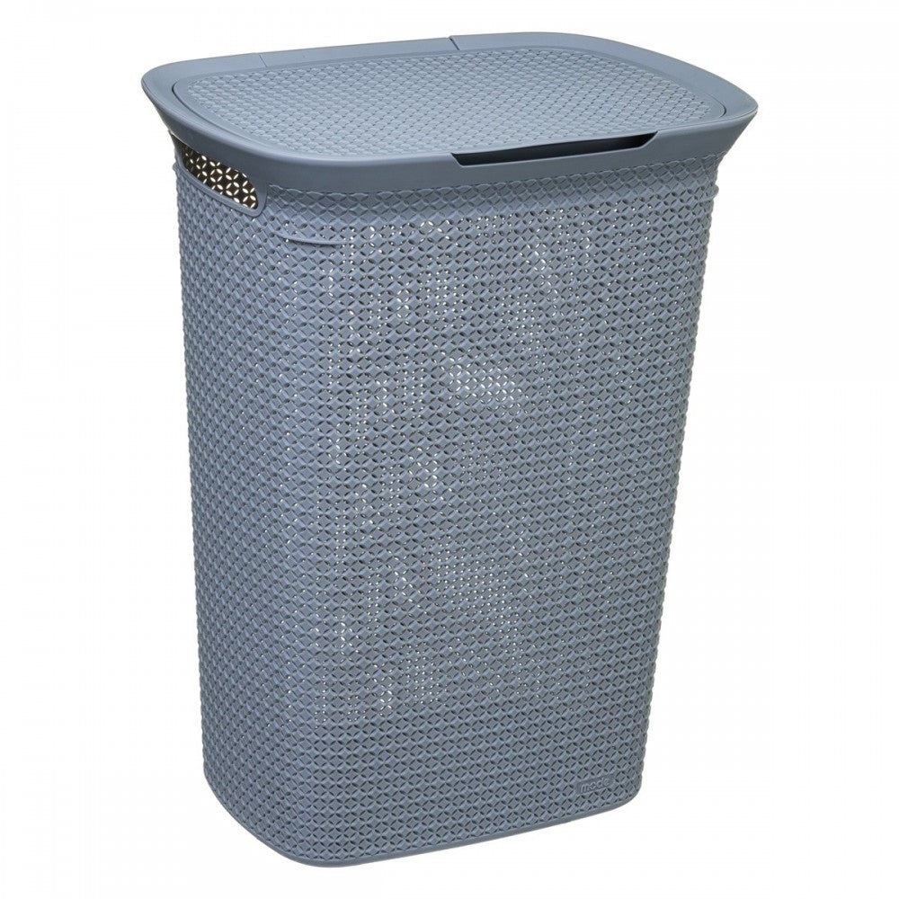 Cos rufe Scandi, plastic, gri, 57 litri, 46x35x61.5 cm