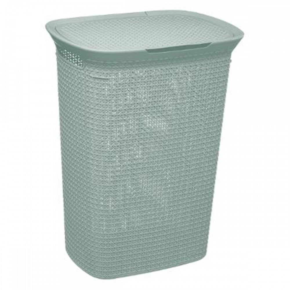 Cos rufe Scandi, plastic, verde, 57 litri, 46x35x61.5 cm
