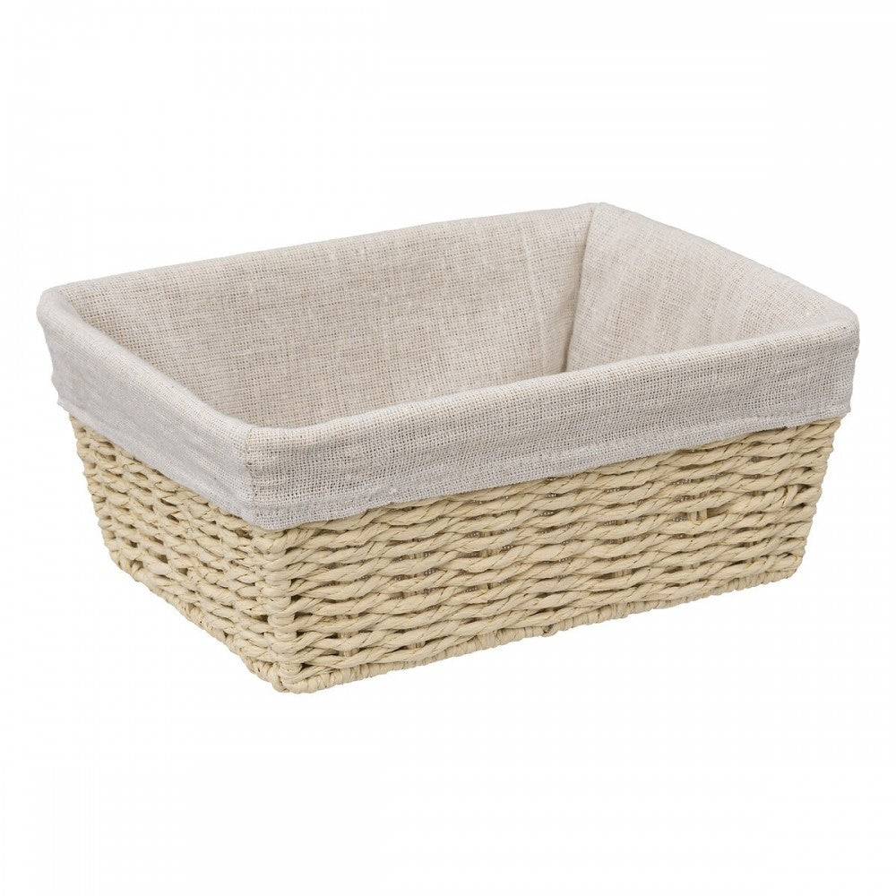 Cos servire paine Kord, textil, ratan, 25 x 19 x H 10 cm