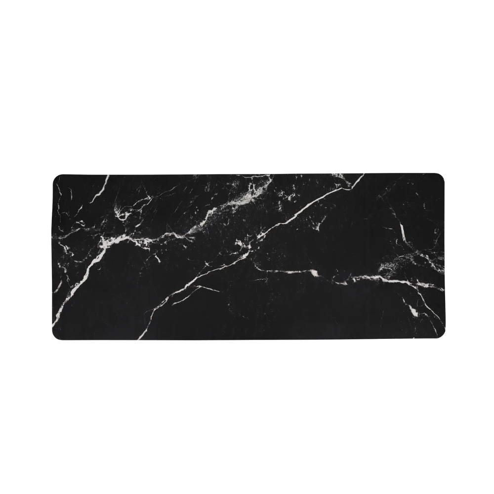 Covoras Long absorbant baie, Black marble, latex, 120 x 50 x H 0.4 cm