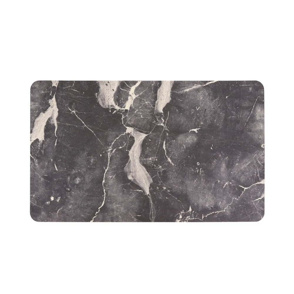 Covoras absorbant baie, Travertin, latex, 75 x D. 45 x H. 0.4 cm