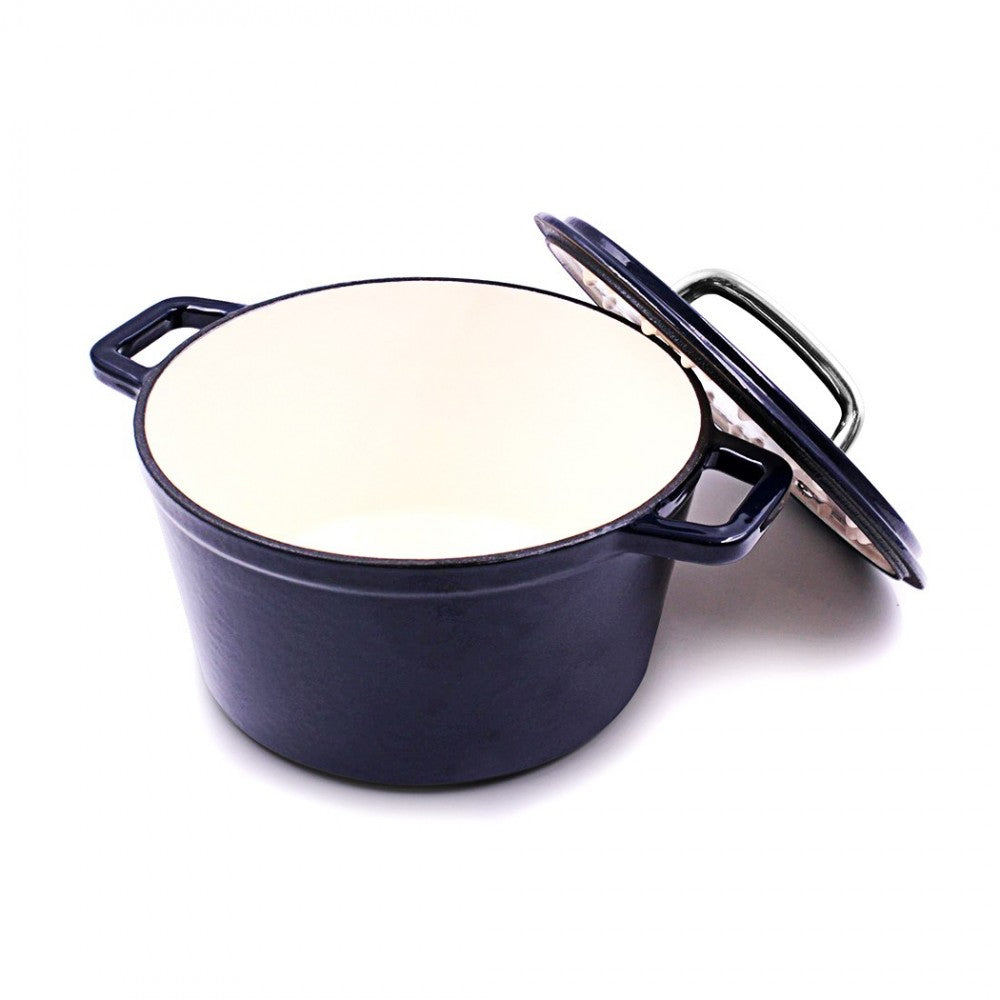 Cratita CS Alpen Dark Blue, fonta emailata, 14 cm