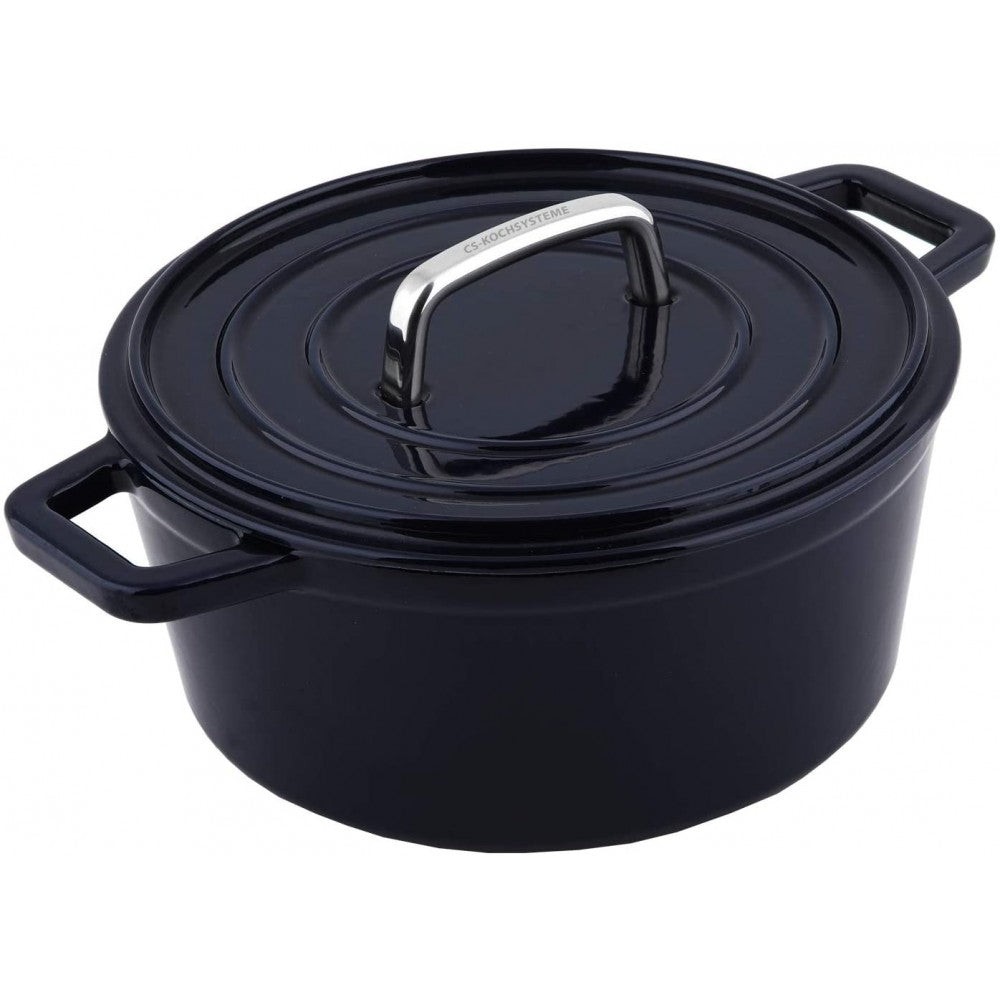 Cratita CS Alpen Dark Blue, fonta emailata, 14 cm
