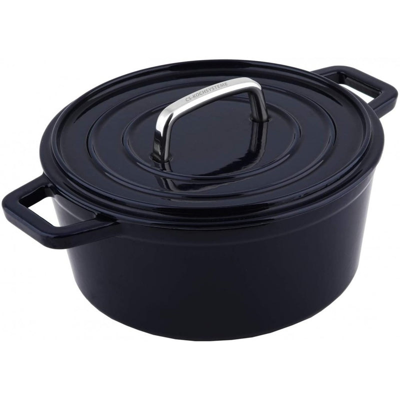 Cratita CS Alpen Dark Blue, fonta emailata, 14 cm