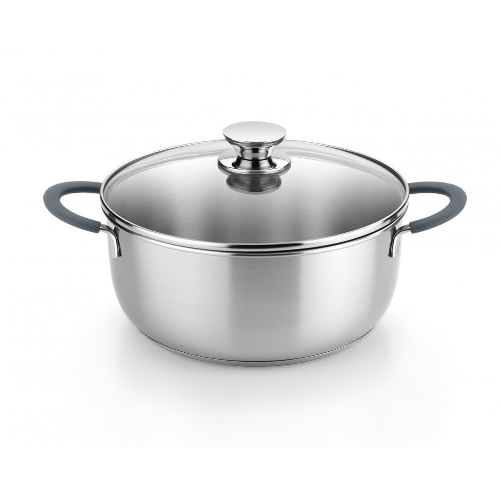 Cratita Monix Gray, inox, 24 cm, 4 litri