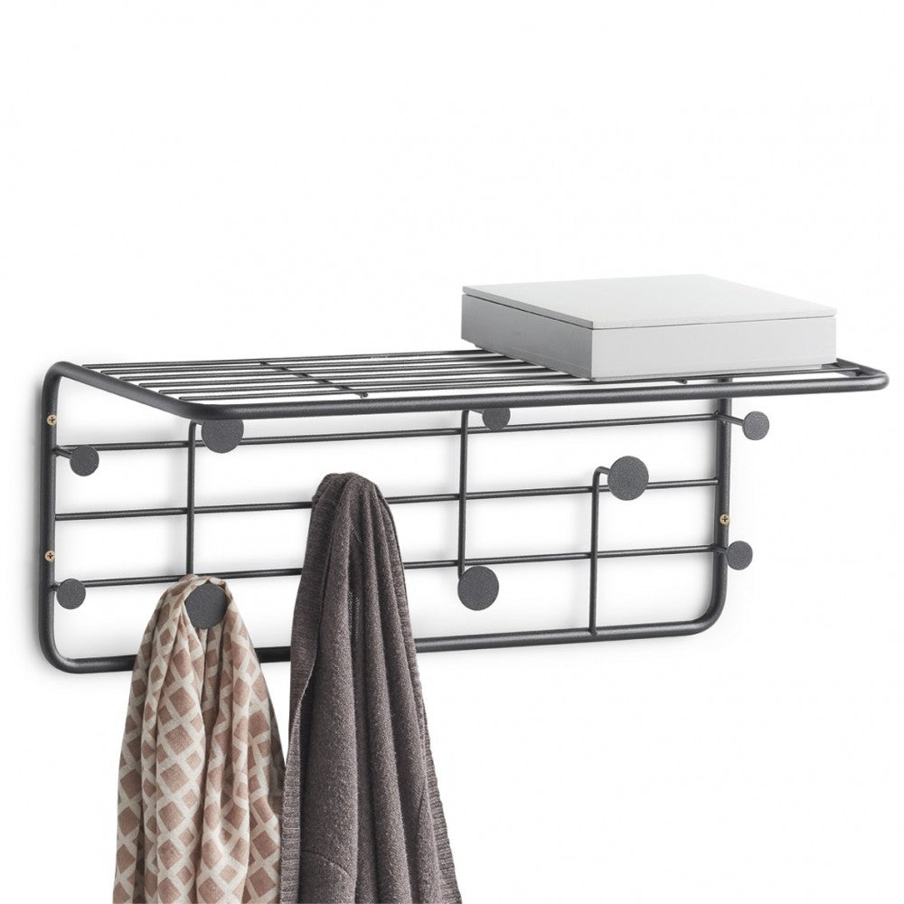 Cuier 5FIVE Black, otel, 51x24 x21 cm, 17011