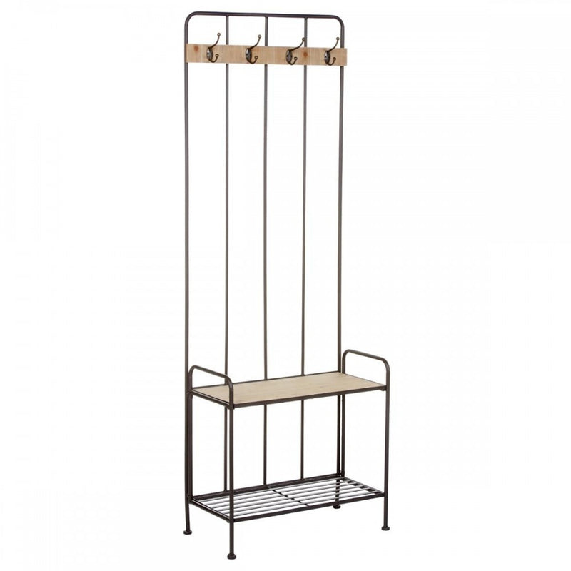 Cuier Atmosphera Retro, otel, MDF, 60x30x170 cm
