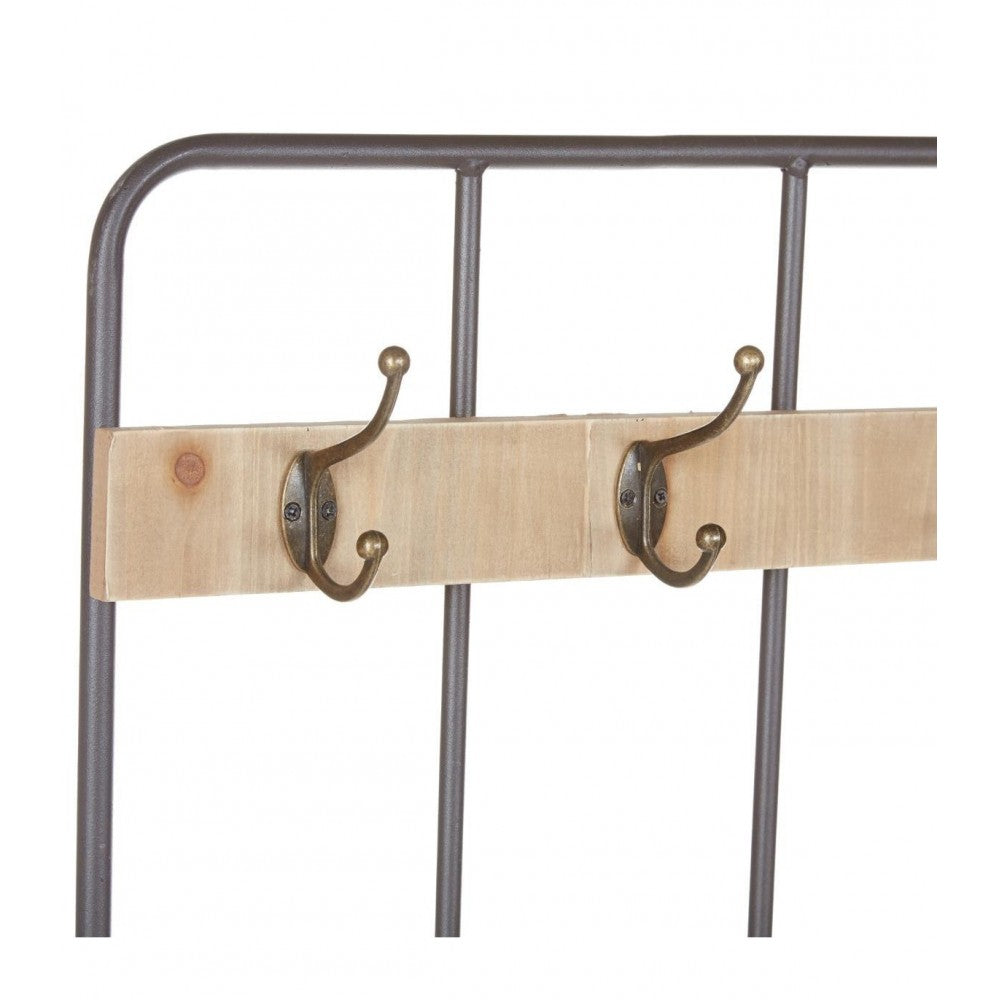 Cuier Atmosphera Retro, otel, MDF, 60x30x170 cm
