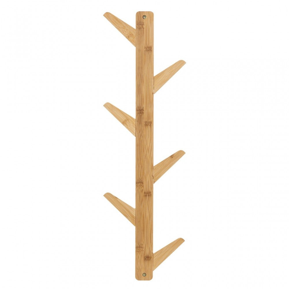 Cuier Larvik, lemn bambus, 2 variante montare, 24 x 7 x H 78 cm