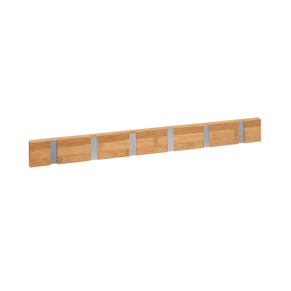 Cuier bambus Ferro, 6 carlige, 59.5 x 6 x 2 cm