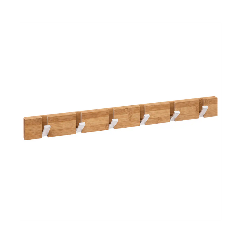 Cuier bambus Ferro, 6 carlige, 59.5 x 6 x 2 cm