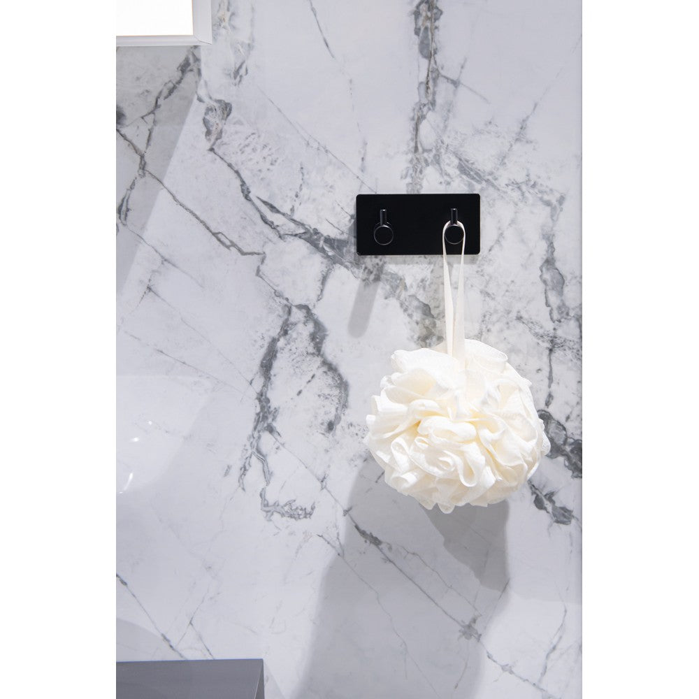 Cuier dublu AWD Artoleo, metal, negru, autoadeziv 3 M, 9 x 4,5 x 2 cm