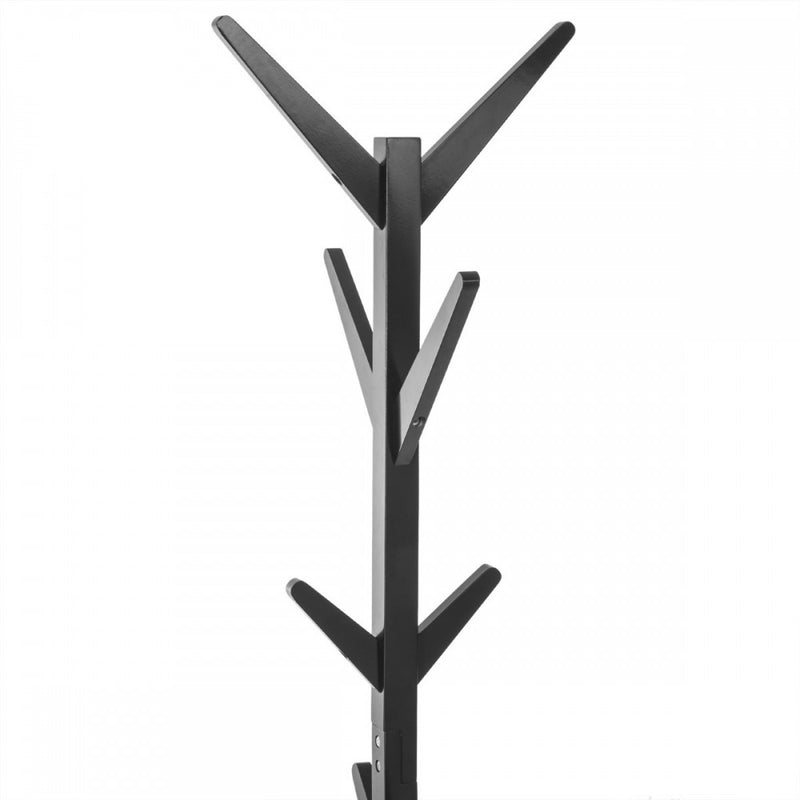 Cuier haine Haga, lemn, negru, 62 x 62 x H173 cm