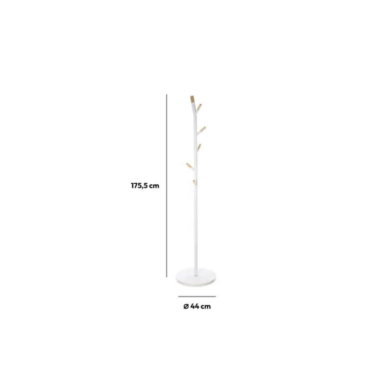 Cuier haine Vejen Black, metal, alb, 40 x 175 cm