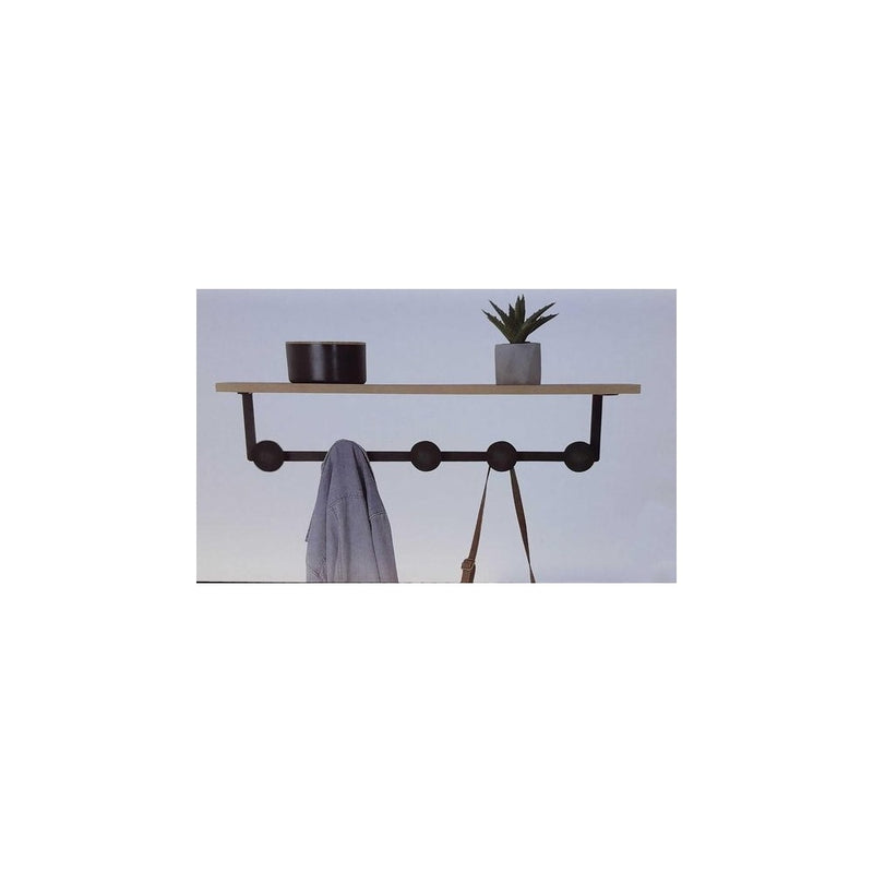 Cuier perete Stilo, 5 agatatori, 70x24x15.5 cm