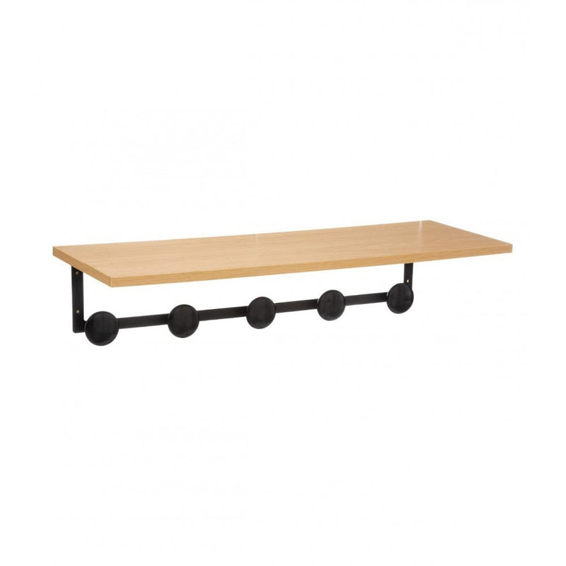 Cuier perete Stilo, 5 agatatori, 70x24x15.5 cm