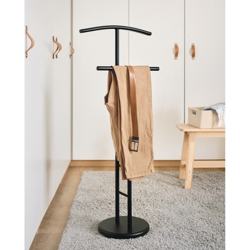Suport costum Black Valet, metal, negru, 46 x 28 x 114 cm