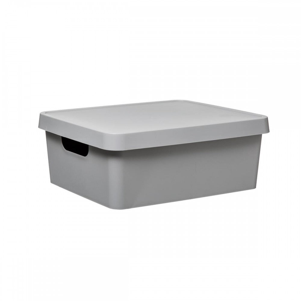 Cutie cu capac Boty, plastic, 11litri, L. 28.2 x D. 37.2 x H. 13.7 cm
