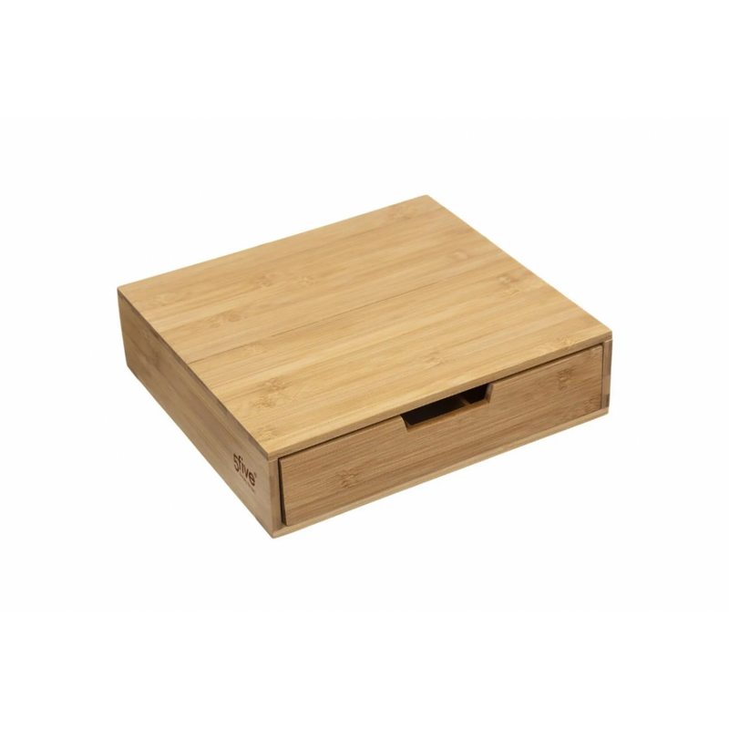 Cutie depozitare capsule cafea Skive, bambus, 34.5 x 30.5 x .8 cm