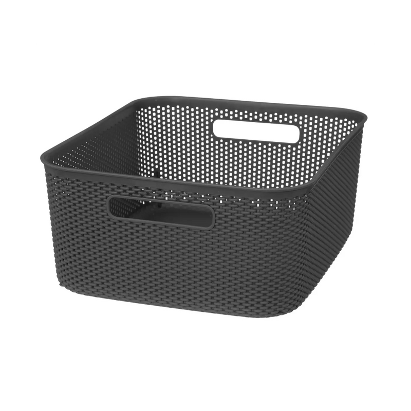 Cutie depozitare Croshet Grey, 11 litri, 34 x 28 x h14 cm