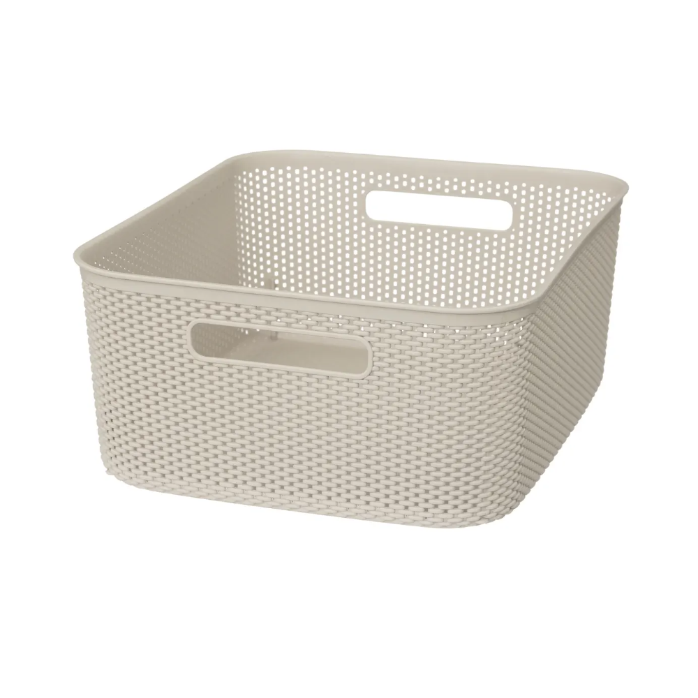 Cutie depozitare Croshet Crem, 11 litri, 34 x 28 x h14 cm