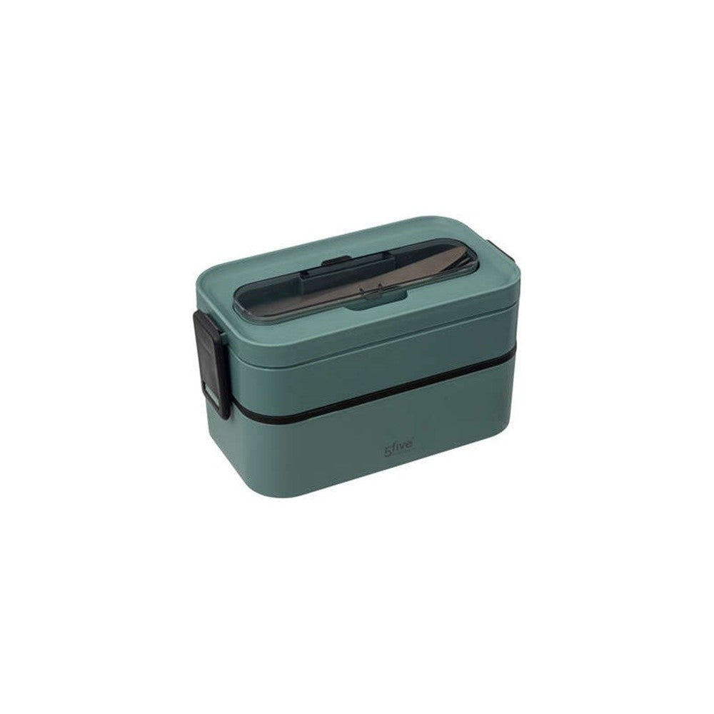 Cutie Lunch Box Green, plastic, 21.5 x 11 x H 11.5 cm