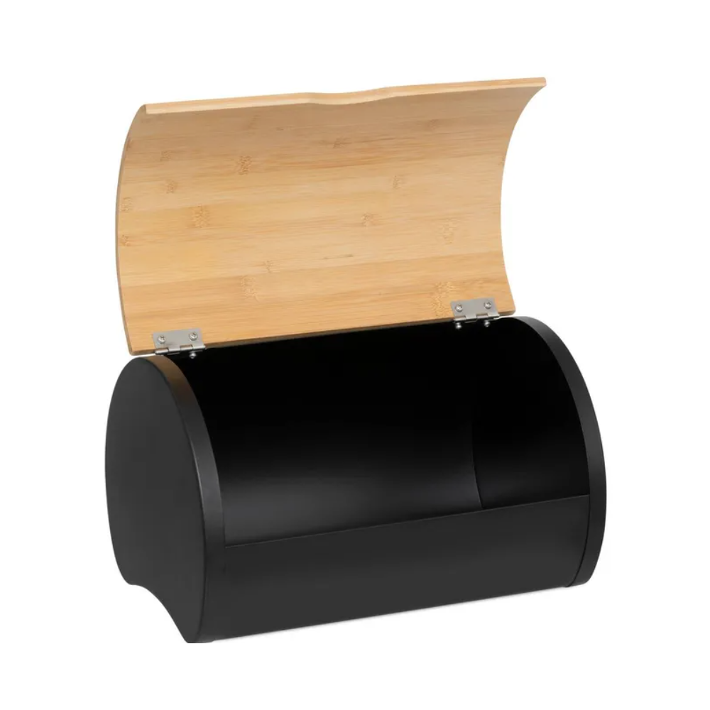 Cutie paine Axera, metal, bambus, 32 x 20.5 x H 24 cm