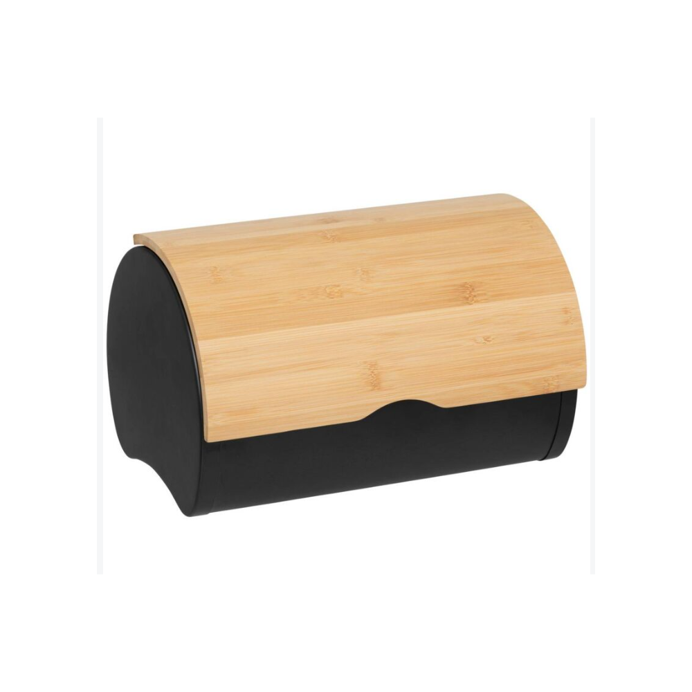 Cutie paine Axera, metal, bambus, 32 x 20.5 x H 24 cm