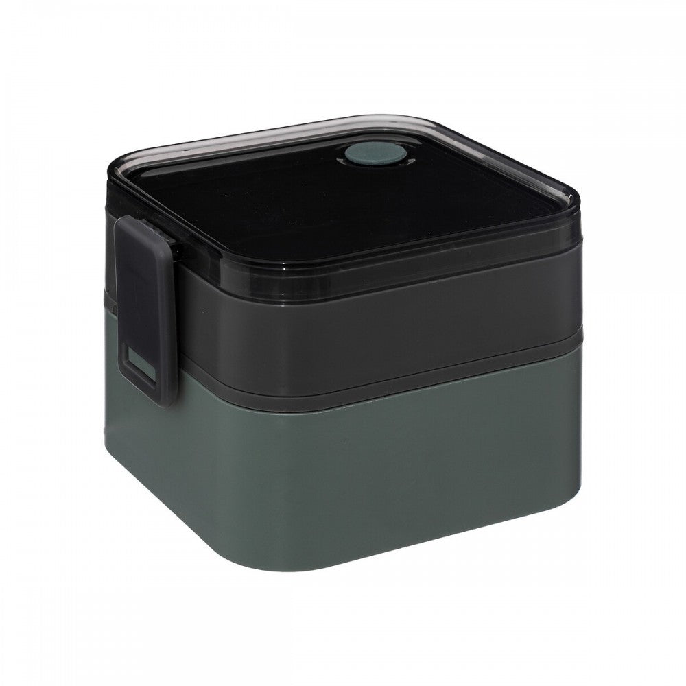Cutie pranz Alfred, plastic fara BPA, verde, 14.2 x 11.6 x H 16 cm