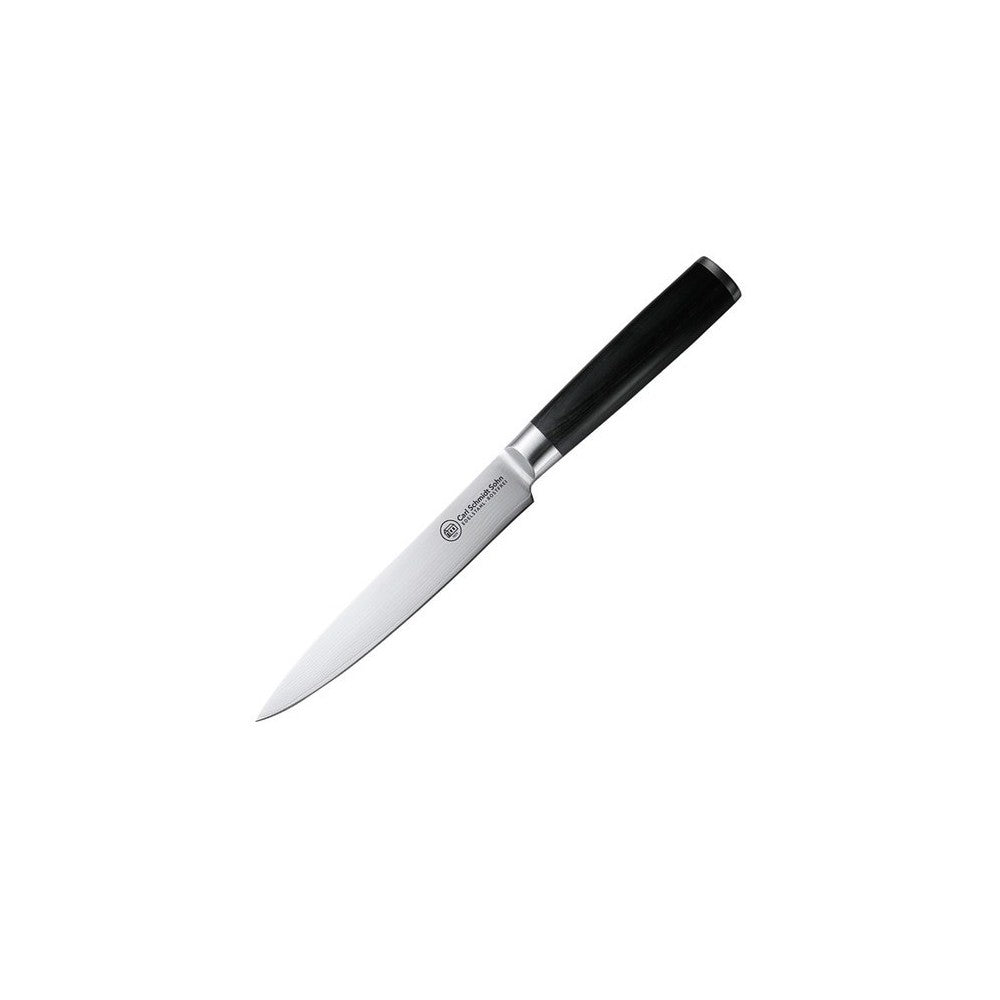Cutit feliat Konstanz, otel damasc 67 straturi, duritate HRC 62, lama 18 cm