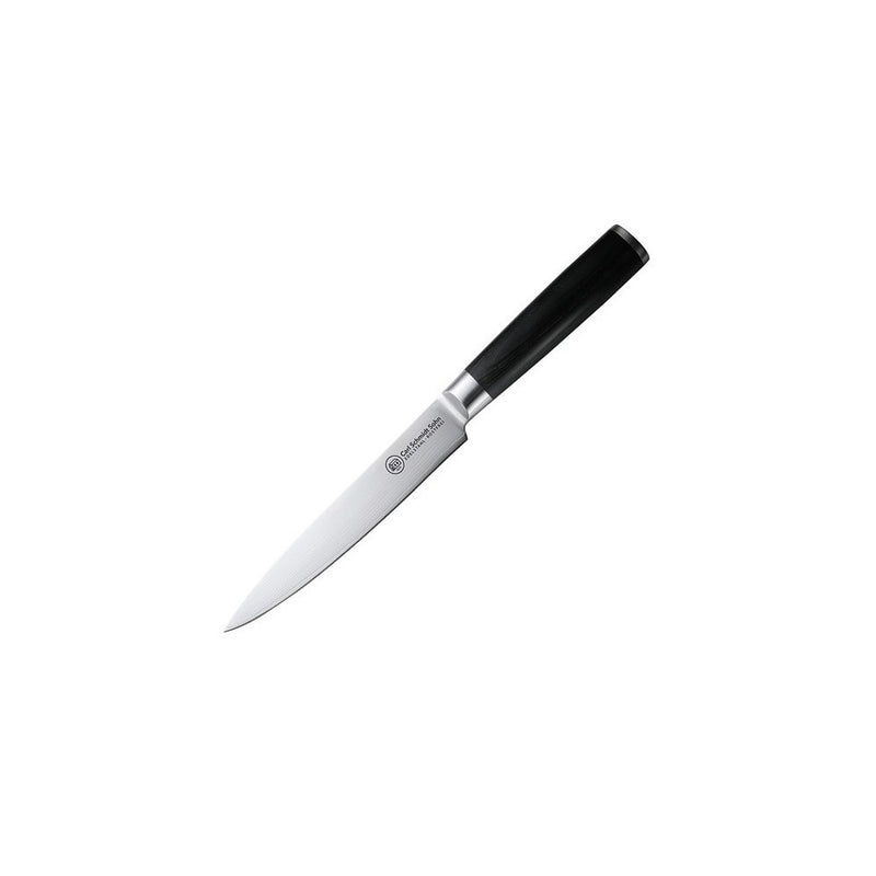 Cutit feliat Konstanz, otel damasc 67 straturi, duritate HRC 62, lama 18 cm