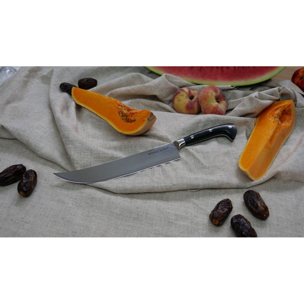 Cutitul bucatarului Samura Sultan, otel damasc, 21 cm
